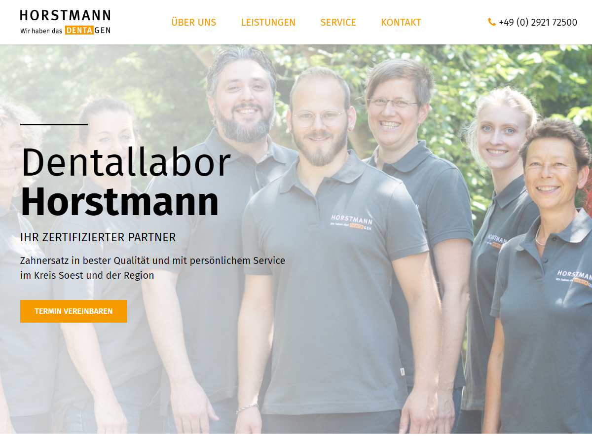 Dentallabor Horstmann Neue Webseite